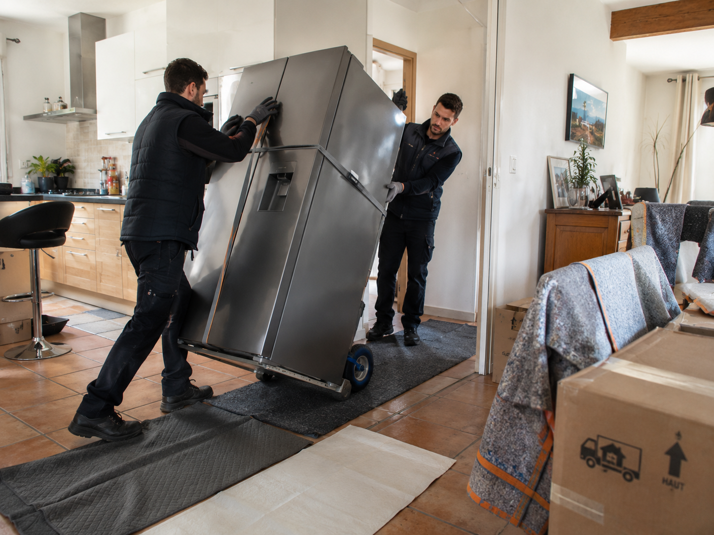 déménager un frigo